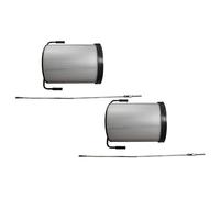 vhbw 2x Cartouche filtrante poussières fines compatible avec Holzmann unité d'aspiration ABS2480 aspirateur à copeaux - Avec brosse de nettoyage