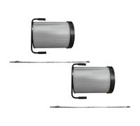vhbw 2x Cartouche filtrante poussières fines remplacement pour Holzmann 10003902 pour aspirateur à copeaux - Avec brosse de nettoyage