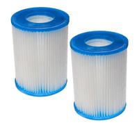 vhbw 2x Cartouche filtrante remplacement pour Bestway FD2137, Typ II pour piscine pompe de filtration - Filtre à eau, blanc / bleu