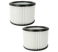 vhbw 2x Cartouche filtrante remplacement pour Nilfisk 107417194 pour aspirateur - Filtre pour particules fines, microfibres non tissées