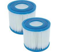 vhbw 2x Cartouche filtrante type VII remplacement pour Bestway FD2136, type VII, type D pour spa, bain à remous - Filtre de rechange bleu / blanc