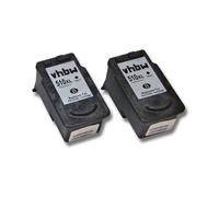 vhbw 2x Cartouches d'imprimante Set de cartouches d'encre pour Canon Pixma MP282, MP499 comme Canon PG-510, PG-510XL.