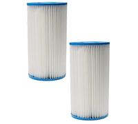 vhbw 2X Cartouches filtrantes Compatible avec Intex 28211CA, 28191CA, 28193EH, 28191EH Piscine Pompe de Filtration, Filtre à Eau Blanc/Bleu