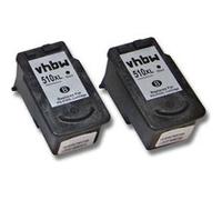 vhbw 2x cartouches pour imprimante noir pour Canon Pixma ip2700, ip2702, MP240, MP250, MP252, MP260, MP270, MP272, MP280 comme PG-510, PG-510XL. G
