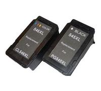 vhbw 2x cartouches rechargée pour Canon Pixma TS304, TS305, TS3150, TS3151, TS3152, TS3350, TS3351 imprimante - Set noir, CMY G