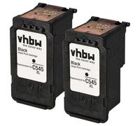 vhbw 2X Cartouches rechargée pour Canon Pixma TS3451, TS3452, TS3453 imprimante - Set Noir