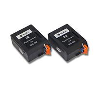vhbw 2X Cartouches Remplacement pour Canon BC-02, BX-02, BC-01 pour imprimante - Noir