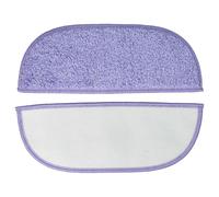 vhbw 2x compatible avec iClebo Arte Carbon, Silver aspirateur robot - tampon microfibre 2,5 x 9,5 x 1 cm
