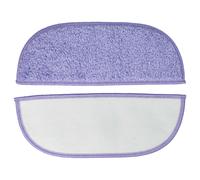 vhbw 2x compatible avec iClebo Arte Carbon, Silver aspirateur robot - tampon microfibre 2,5 x 9,5 x 1 cm