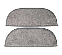 vhbw 2x compatible avec iClebo Arte Carbon, Silver aspirateur robot - tampon microfibre
