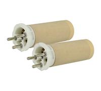 vhbw 2x Élément chauffant compatible avec Leister MISTRAL 6 SYSTEM, 6 PREMIUM pistolet soudeur à air chaud - 2200 W, céramique, 3,15 x 9,1 cm
