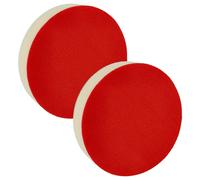 vhbw 2x Eponge de polissage compatible avec Bosch ponceuses excentriques et à vibration - 13 cm diam. de travail, rouge, blanc