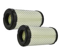 vhbw 2x Filtre à air compatible avec Hitachi EX EX100M-5, EX EX100WD, EX EX100M-2, EX EX100M-3, EX EX100M pelleteuse - Filtre moteur extérieur