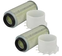 vhbw 2x Filtre à air compatible avec MAXIMA HM 20 S, HM 15 S, TB 007, Sirius 246 Mit.L3E pelleteuse - Filtre moteur extérieur