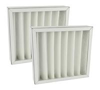 vhbw 2x Filtre à air G4 compatible avec Pluggit Avent D160 ventilateur, aération, ventilation - blanc