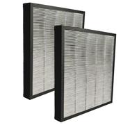 vhbw 2x Filtre à air remplacement pour Boneco A681 pour purificateur, humidificateur - multicouches HEPA (HEPA 13) + charbon actif