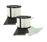 vhbw 2x Filtre à air remplacement pour Leitz 2415142, 2415107 pour purificateur - multicouches préfiltre + HEPA + charbon actif