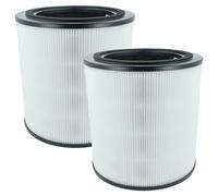 vhbw 2x Filtre à charbon actif compatible avec Bosch Air 4000 purificateur d'air - Filtre à air H13 noir / blanc