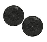vhbw 2x Filtre à charbon actif compatible avec Franke 110.0377.747, 110.0377.748, 110.0377.749, 110.0378.707, 110.0378.708 hotte aspirante - 19,6 cm
