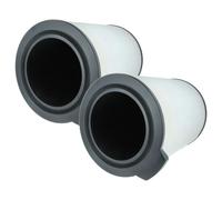 vhbw 2x Filtre à charbon actif remplacement pour Bosch 7733701946 pour purificateur d'air - Filtre à air H13 noir / blanc