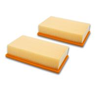 vhbw 2x filtre à pris plats pour aspirateur robot multi-usages Kärcher NT 35/1 Tact/Te/M, NT 361 Eco/Te/M, NT 40/1 tact, NT 45/1 Tact/Te/M