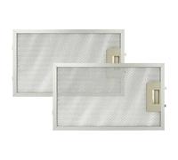vhbw 2x Filtre anti-graisse compatible avec AEG 8361D-AD, 8460D-M, 8361D-M, 8460D-M/S, 8460D-M/CH hotte de cuisine - 32,5 x 19,6 x 0,85 cm, métal