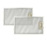 vhbw 2x Filtre anti-graisse compatible avec AEG DK9360-M, DK9190-M, DK9660-AD, DK9390-M, DK9660-M hotte de cuisine - 32,5 x 19,6 x 0,85 cm, métal