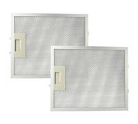 vhbw 2x Filtre anti-graisse compatible avec AEG Electrolux DK 9690 M, DK 9990, DK 9690 M2F, HC 5690 hotte de cuisine - 27,7 x 23 x 0,9 cm, métal