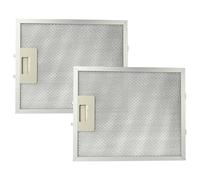 vhbw 2x Filtre anti-graisse compatible avec Juno Electrolux JDK 4575 E, JDK 4535 E hotte de cuisine - 27,7 x 23 x 0,9 cm, métal