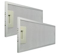 vhbw 2x Filtre anti-graisse compatible avec Klarstein 10032841, Paolo 52 hotte de cuisine, aluminium