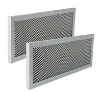 vhbw 2x Filtre anti-graisse compatible avec Klarstein Mariana 90 10034116 hotte de cuisine, charbon actif, aluminium