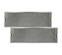 vhbw 2x Filtre anti-graisse compatible avec Miele DA 262 I, DA 263 I, DA 263 I EXT hotte de cuisine, métal