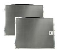 vhbw 2x Filtre anti-graisse compatible avec Miele Puristic Duo (2007 - 2014) hotte de cuisine - 39,1 x 31,5 x 0,9 cm, acier inoxydable