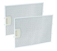 vhbw 2x Filtre anti-graisse compatible avec Siemens LC656BC30/01, LC657BA20/01, LC657BB40S/01, LC657BC20/01, LC656BB40/01 hotte de cuisine, métal