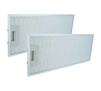 vhbw 2x Filtre anti-graisse compatible avec Siemens LI23035, LI23035SD, LI23032SD/05, LI23032SD/04, LI23035SD/01 hotte de cuisine, métal