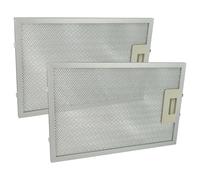 vhbw 2x Filtre anti-graisse compatible avec Teka DG90UK, DG90, DM 70, DM, DG190, DM70110V60HZ, CT721VR01, CT721, DM-70 hotte de cuisine, aluminium