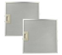vhbw 2x Filtre anti-graisse compatible avec Whirlpool AKR 982 857898261000, 857898201000 hotte de cuisine - 32 x 32 x 0,85 cm, métal