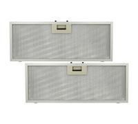 vhbw 2x Filtre anti-graisse remplacement pour Bauknecht 481248058314 pour hotte de cuisine - 45,9 x 17,7 x 0,85 cm, métal