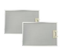 vhbw 2x Filtre anti-graisse remplacement pour Bosch 4242001260069, 742967 pour hotte de cuisine - 38,8 x 26,5 x 0,9 cm, métal