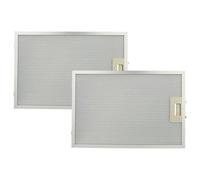 vhbw 2x Filtre anti-graisse remplacement pour Bosch 4242001260069, 742967 pour hotte de cuisine - 38,8 x 26,5 x 0,9 cm, métal