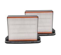 vhbw 2x filtre compatible avec 3M Systèmes d'aspiration mobiles n. 64396, 64400, 64404, 64408 aspirateur - filtre à eau/à plis plats/HEPA noir / blanc / gris