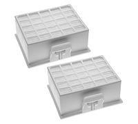 vhbw 2x filtre compatible avec Bosch BGN2A230, BGLS4PERF, BGN2180AU, BGN2A112GB, BGN22128GB aspirateur - filtre d'évacuation HEPA blanc