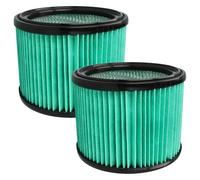 vhbw 2x filtre compatible avec Bosch GAS 12-25 PL, 15 PS aspirateur - filtre HEPA bleu clair / noir