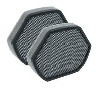 vhbw 2x filtre compatible avec Bosch SMS50L02EU, SMS69T16EU, SMS53L88EU aspirateur - Filtre en mousse noir / gris