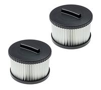 vhbw 2x filtre compatible avec Dewalt DWV9340-XJ aspirateur - filtre HEPA noir/blanc