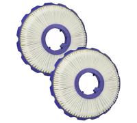 vhbw 2x filtre compatible avec Dyson DC50, DC51 Animal, DC50 Mulitifloor, DC50 Animal, DC50i aspirateur - filtre après-moteur HEPA bleu / blanc