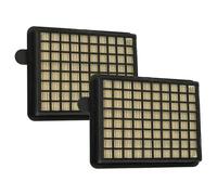 vhbw 2x filtre compatible avec Fakir Prestige Blue Line aspirateur - filtre HEPA/à plis plats noir / blanc