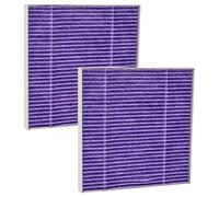 vhbw 2x filtre compatible avec Hitachi CV 300P, 400 Eco, 200, 100, 200P, 400, 300, 400P Pro, 400 Pro aspirateur - filtre HEPA violet/blanc