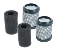 vhbw 2x Filtre compatible avec Hoover H-Free 10 aspirateur - filtre de sortie d'air, gris