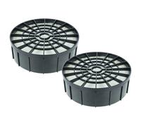 vhbw 2x filtre compatible avec Kärcher T10/1, T 10/1 Adv, T 11/1 Classic HEPA Re!Plast, T 10/1 Adv HEPA aspirateur - filtre HEPA noir
